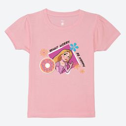 YK Disney Girls Graphic Printed Puff Sleeves Pure Cotton T-shirt-picture-17