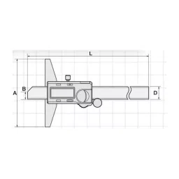 KENCY Digital Depth Gauge Standard 150 mm Least Count 0.01 mm, DD150 image 2