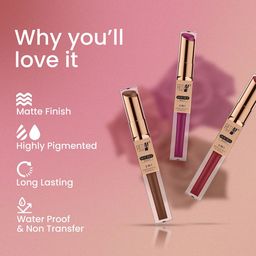 RED 4 2 In 1 Long Lasting Matte Liquid Lipstick - 8 g - Shade - 115 image 4
