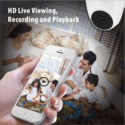 CP PLUS Full HD 8 Channel DVR with 4X 5 MP Outdoor Cameras & 4X Indoor Cameras, Built-in Audio Mic, Motion Detection, 2TB HDD, 8 Ch SMPS, CCTV Cables, HDMI+BNC/DC Set - White image 2