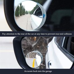 generic Blind Spot Mirror - Round HD Glass Convex Rear View Mirror- 360° Wide Angle Side View -Mirror Accessories -(pack of 2) image 5