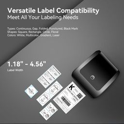 BRONTIX Thermal Printer 4X6 Inch Label | Adjustable Label Printer Machine | 203 DPI | Barcode Printer Machine With 152Mm/S Printing Speed | 1 Year Warranty,Black image 3