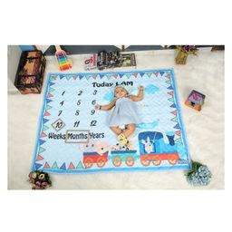 New Comers Milestone Multipurpose Blanket and Props Set - Blue Orange-image-62