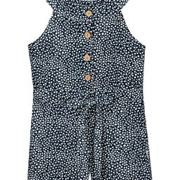 The Sandbox Clothing Co Sleeveless Halter Neck Floral Printed Jumpsuit - Navy Blue-image-9