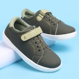Pine Kids Velcro and Lace Closure Casual Shoes - Green-image-99