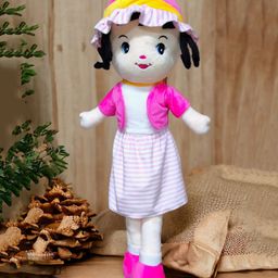 PUCHU TOYS Velvet Angel Doll Stuffed Toy Soft Plush Toy - 80cm, Pink-image-83