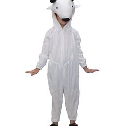 Kaku Fancy Dresses Cow Animal Theme Costume Set - White-image-95