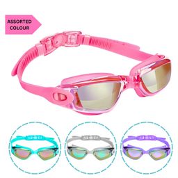 KARBD Swimming Goggles Youth with Reflective UV Protection Polarized Glasses - Assorted Colour-image-2