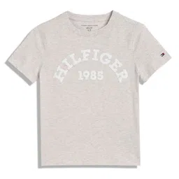 Tommy Hilfiger Boys Typography Printed Round Neck Cotton T-shirt-image-10