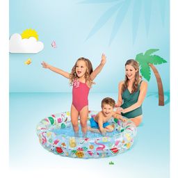 Intex Stars Kiddie 2 Ring Circles Swimming Pool For Kids Intex Swimming Pool Just So Fruity Inflatable Kiddie Pool  Multicolor image 2