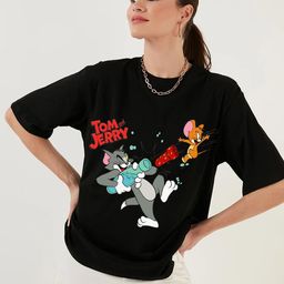 RAYACLOSET Women Printed Extended Sleeves Applique T-shirt-image-80