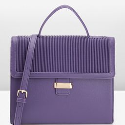 Allen Solly Striped Detail Textured Satchel-77