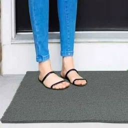 Cortina Grey Rectangular Artificial Grass Floor Mat image 2