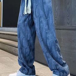 StyleCast Men Typography Printed Mid-Rise Loose Fit Trousers-image-41