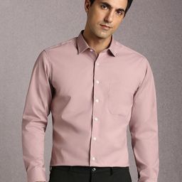 Louis Philippe Spread Collar Slim Fit Formal Shirt-image-85