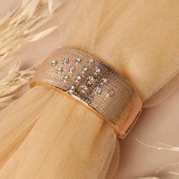 Sohi Women's Crystal Rhombus Bracelet - Gold-25