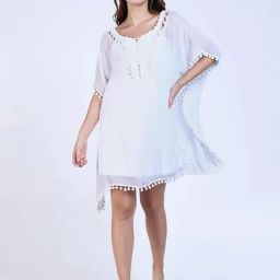Showoff White Regular Fit Dresses-picture-47