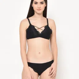 Da Intimo Black Lace Lingerie Set-image-69