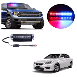 Cartronics 8 LED Red Blue Police Flasher Light for Honda Accord-image-95