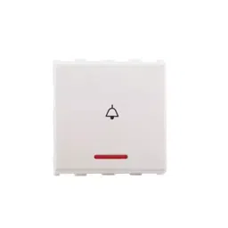 Anchor Roma Urban 2 Module 10 A Bell Push Switch with Indicator White 66233-picture-6