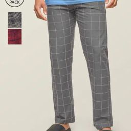 XYXX Multicolor Printed Pyjamas - Pack of 3-image-60