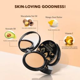 LoveChild Masaba Skip Everything 4 in 1 Mattifying Compact Delicate Darling - 9 gm image 4