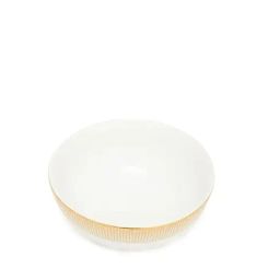 Home4U Aura Color Bordered Gold Porcelain Serving Bowl (1200 ml) image 3