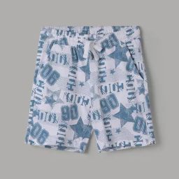 Fame Forever by Lifestyle Boys White Cotton All Over Print Shorts-image-31