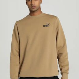 Puma Essentials Beige Regular Fit Sweatshirt-16