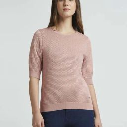 Pepe Jeans Pink Self Pattern Top-image-64