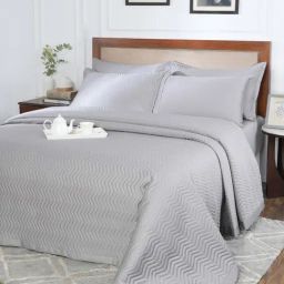 Maspar Grey Cotton Double Quilt-14