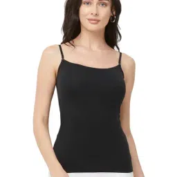 Soie Black Cotton Slip-image-82