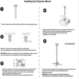 Techut Iron Ceiling Mount Projector Stand with Maximum Load Capacity 25 Kg image 4