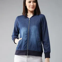 DOLCE CRUDO Blue Relaxed Fit Jacket-picture-12