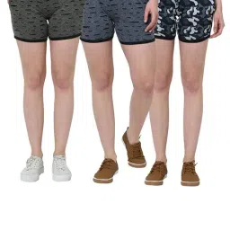 Vimal Jonney Multicolor Solid Shorts Pack of 3-35