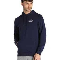Puma Essentials Navy Hooded Sweatshirt-picture-12