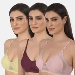 mod & shy Multicolor Non Padded Bra (Pack of  2)-picture-2