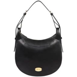Hidesign Black Solid Medium Hobo Handbag-image-28