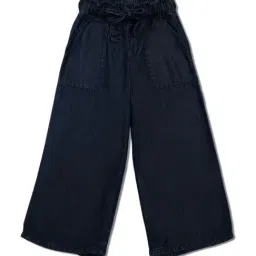 Gini & Jony Girls Navy Regular Fit Culottes Pants-picture-24