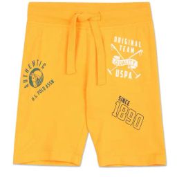 U.S. Polo Assn. Kids Yellow Graphic Print Shorts-image-65