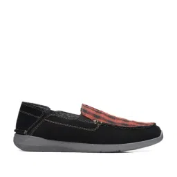 Clarks Men's Gorwin Step Black & Red Casual Loafers-image-57