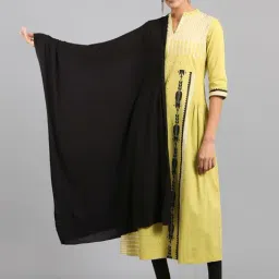 W Black Cotton Dupatta-picture-20