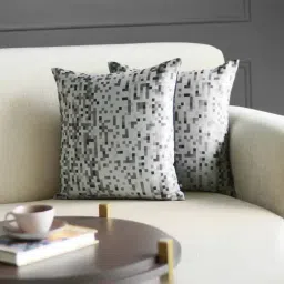 GM Bitmap Abstract Black Cushion Covers - Set of 2-image-16