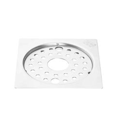 Jayna 140x140 mm Matt Finish Stainless Steel Grating with Frame, RSG 140 DP-picture-0