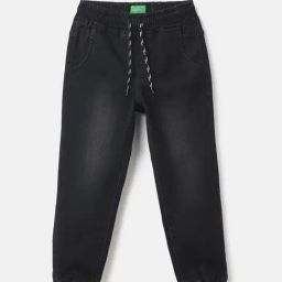 United Colors of Benetton Boys Black Solid Jeans-image-43