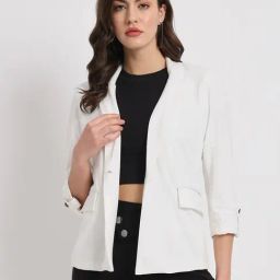 Zastraa White Blazer-image-42
