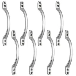 Screw Tight B100803CP-8 152.4 mm (6 Inch) Brass Chrome Plated Finish Door Handle Set (Pack of 8)-image-43