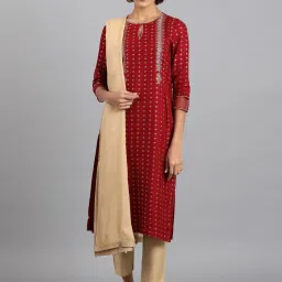 W Golden Sequins Pattern Dupatta image 2