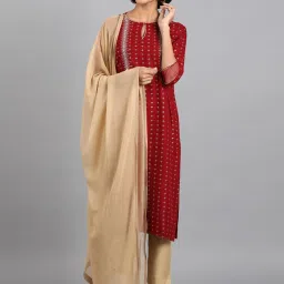 W Golden Sequins Pattern Dupatta image 3
