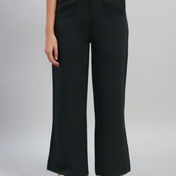 Chemistry Women Smart Straight Fit High-Rise Lint Free Pleated Korean Trousers-image-27